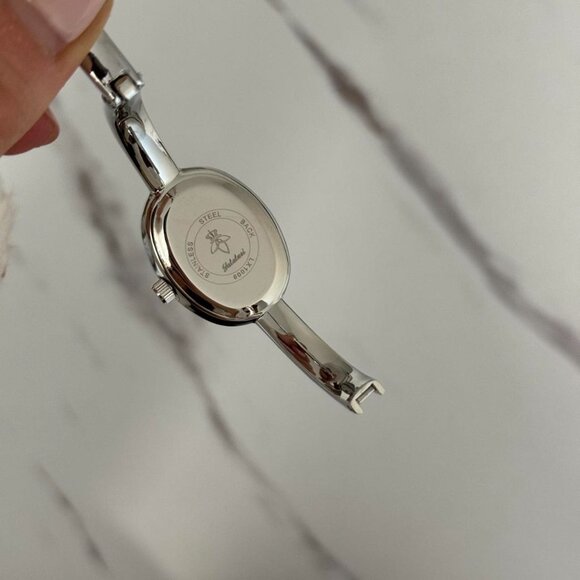 SKU:0067 Silver black mini watch silver bracelet + gift box Vintage vibe - Picture 8 of 8